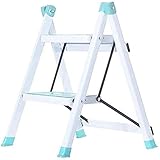 QLIGHA Zweistufige Leiter Home Küche Klappleiter Multifunktionaler Kletter Kinderhocker Kontraktionsleiter Tritthocker ​Maximale Belastung 200kg