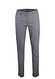 ALBERTO Regular Slim Fit Hose Struktur Mittelgrau Größe W36 L32