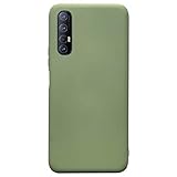 Kompatibel mit Oppo Find X2 Neo Handyhülle(Matcha Grün)+9H Panzerglas/Case Silicone Matt Hülle Ultra Dünne Voller Schutz rutschfest Weiche TPU Silikon Schutzhülle für Oppo Find X2 Neo-2020