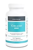 EXVital Collagen 1000, 120 Tabletten mit 100% Kollagen Hydrolysat, 1000 mg Collagen Typ I & II pro Tablette, angereichert mit Magnesium, ohne Zusätze, hochdosiert & in Deutschland herg