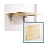 YJFENG An Der Wand Montiert Klappwerkbank, Küche & Essen Klapptisch, Hängender Beistelltisch Platzsparend Für Home-Hotel (Color : Wood, Size : 60x30cm)