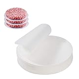 Burgerpapier Rund Pergament Papier 13cm Antihaftpapier für Patties Hamburger Cheeseburger Kuchen Burgerpressen 500 Stück