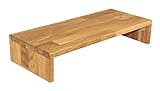 Tischaufsatz, massives Holz: Eiche geölt, Bildschirmerhöher, TFT-Ständer, Tischablage, Monitorständer, M