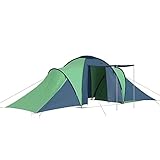 Festnight Campingzelt 6 Personen Tunnelzelt Große Familienzelt Camping Zelt Kuppelzelt mit Tragetasche Outdoor Zelt Tent für Camping Festival Wandern Hiking