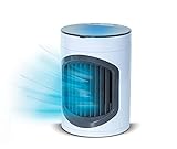 LIVINGTON SmartChill – Klimagerät mit Wasserkühlung – Tragbares Klimagerät mit 3 Stufen – kraftvoller Mini Luftkühler mit Tankvolumen für 12h Kühleffek