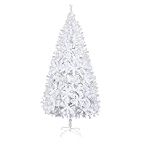 EMAIE Weihnachtsbaum, Eisenbein, 950 Zweige, Weiß, 10 Tag