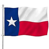 Texas State TX Flagge, 3 x 5 cm, für den Außenbereich, mit Messingö