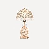 CZFWRX Kristall Schreibtischlampe Dimmen mit Fernbedienung Home Moderne Nachttischlampe Flur Wohnzimmer Büro Schlafzimmerlampe (Color : Dimmer Switch, Size : 25 * 45cm)