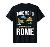 Rom Italien Stadt Skyline Karte Reise T-S