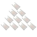 Lurrose 25 PCS Danke Einkaufstaschen Einzelhandel Waren Taschen T- Shirt Taschen Wiederverwendbare Taschen für Läden Supermarkt Hause Verwenden R