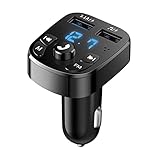 Huan store Bluetooth-Auto Fm Sender MP3. Spieler Freisprecheinrichtung Wireless Car Kit unterstützen U-Diskette Aux 3.1a. Dual USB Ladegerät LED Anzeige (Color Name : Black)