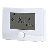 Programmieren Sie Mable Thermostat, Smart Thermostat Digital für elektrische Heizgeräte für Heizsysteme für Heimwerker für Zuhause(Weiß)