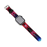 Sword Art Online Leinwand-Kunst, kompatibel mit Uhrenarmband, 38 mm, 40 mm, 42 mm, 44 mm, weiches Silikon, Ersatz-Sportarmband, kompatibel mit iWatch Serie 5, 4, 3, 2, 1, 38mm/40