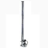 Satix SMV08001 Mast-Verlängerung Geländer-Halter für Sat-Schüssel Antenne, 80 cm verzink