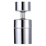 Wasserhahn Perlator, Wasserhahn Strahlregler, Wasserhahn Aufsatz, Perlatoren für Wasserhähne, Luftsprudler Wasserhahn, Perlator Innengewinde, 360 Grad Drehbarer ,für Bad, 24 mm Innengewinde (FM24)