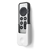 elago Remote Holder Mount Fernbedienungshalter Kompatibel mit Apple TV 4K Siri Remote (2021), Wiederverwendbares Gel-Pad oder Schraubbefestigung, Wandhalterung, Langlebiges Material (Weiß)