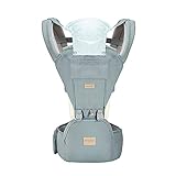 Putybudy Insular Multifunktionale Babytrage mit Hüftsitz Lendenwirbelstütze Wasit Hocker Abnehmbarer Atmungsaktiver Stil für 0-36 Monate Säuglinge Neugeborenes Kleinkind Baby