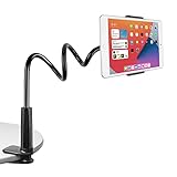 Czemo Schwanenhals Tablet Halterung, Tablet Ständer 360°Flexible Arm Lazy Bett Tablethalterung, für iPad Pro Mini Air, Galaxy Tabs, 4-11 Zoll Handys und Tablets (Schwarz)