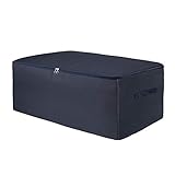 ZCHI Ultra Größe Faltbare Aufbewahrungstasche für Bettwäsche,Bettdecken, Kissen,Einer Decke,Kleidung,Organisator-Beutel für Saisonartikel, mit Reißverschluss und Griffe 105L/70 * 50 * 30