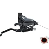 SHIMANO Schalt-/Bremshebel ST-EF500-2 Rechts 7-Fach 2 Finger + Zug schw