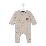 TOUS BABY - Langarm-Strampler ohne Füße für Ihr Baby – verschiedene Muster und Farben (0-18 Monate), Braun - 1503 Braun, 18 M