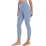 Shape Leggings Damen Sporthose Blickdichte Trainingshose Yogahose Sportleggins für Fitness Sport Freizeitc Damen High Waist Solid Color Skinny Fitness Yogahose Nude Hidden Yog