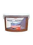 Sockel- & Dachfarbe Ziegelrot matt 5 LITER ca. 30 m² Wilckens Sockelfarbe Dachfarbe Farbe wasserverdünnbar UV-STABIL