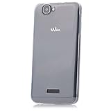 Wiko Rainbow | iCues Transparent TPU Case Klar | [Display Schutzfolie Inklusive] Transparent Klarsichthülle Durchsichtig Klare Klarsicht Silikon Gel Schutzhülle Hülle Cover S