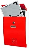 TREEECFCST Mailbox Postkasten Briefkasten Postkasten Sicherheits-Schließfach Wasserdichter Briefkasten Sicherer Briefkasten Verzinktes Blech Briefkasten Paketkasten Drop Box 1015
