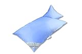 Vitaschlaf® Ballonbett Classic Daun SUPER WARM 135x200 bleu Arktische Gänse 30% Daune W
