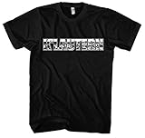 Kaiserslautern Vintage Skyline Herren T-Shirt | Stadt - City - Fussball - Sport - Kaiserslautern Shirt - Ultras | Schwarz (M) Druk: Weiß