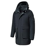 NP Männer Winter Casual Lange Haubenjacke Parkas Männer Outwear Hut Parkas M