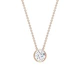 Rosec Jewels - 14 Kt Rotgold Brilliant Rund Hochfeines Weiß +/River (D), Hochfeines Weiß/River € M