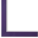 Bilderrahmen Plum Violett DIN A4 (21,0 x 29,7 cm) cm - Modern, Vintage, Retro - Alle Größen - handgefertigt - WRP - Asti 1,7