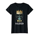 Damen Gruselige Königin von Halloween Schädel T-S