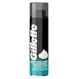 Gillette Basis Rasierschaum Männer, 200 ml, für empfindliche H