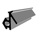 Horivert Fensterdichtung S-834 schwarz 5m Gummidichtung Tür Balkon Dichtungsband Oberlicht Scheibe Luftzugstopper PVC Fenster Kunststofffensterdichtung