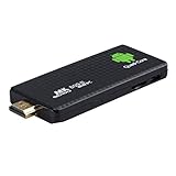 Kompaktes und leichtes Kabel MK809 III Mini-PC Android 5.1.1 TV-Stick Dongle, RK3229 Quad-Core 1,5 GHz, 2 GB RAM, 16 GB ROM, OTG, HDMI, WiFi, Host, Bluetooth, einfach und praktisch (Schwarz)