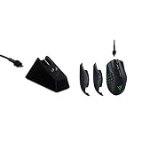 Razer Bundle bestehend aus Naga Pro (Modulare kabellose Gaming Maus mit austauschbaren Seitenteilen) + Mouse Dock Chroma (Ladestation mit Chroma RGB Beleuchtung) für PC / M