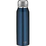 alfi Trinkflasche 500ml, isoBottle, Thermosflasche, Edelstahl blau Isolierflasche auslaufsicher, Wasserflasche 5677.208.050, Thermoskanne 12 Stunden heiß, 24 Stunden k
