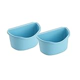 YHYH Mülleimer Hängende Abfallkorb Food Müllbehälter Falten Mülleimer Für Küchenschrank Tür Badezimmer Büro Schule Auto WC Küchenabfalleimer (Color : Large Blue x2)