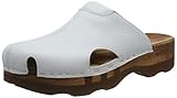 Woody Damen Lissabon Holzschuh, Weiß, 39 EU
