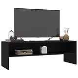 Fest-night TV-Schrank Fernsehschrank mit Fächer Fernsehtisch TV-Lowboard TV Tisch TV Board TV Möbel Moderne TV-Kommode Schwarz 120 x 40 x 40