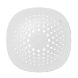 iZhuoKe Abflusssiebe Silikon-Abflussschutz mit Saugnapf,Silikon Abflusssieb und Haar Stopper, Abflusssieb Dusche Haarfänger Abflussabdeckung,Badewanne,für Dusche Waschbecken und Spüle(Weiß)
