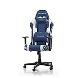 DXRacer (das Orginal) Prince P132 Gaming Stuhl, Kunstleder, Blau-weiß, 185