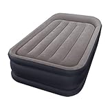 Intex Deluxe Pillow Rest Raised Luftbett - Twin - 99 x 191 x 42 cm - Mit eingebaute elektrische Pump