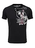 KEY LARGO Herren Weapon Button T-Shirt, Black (1100), 3XL