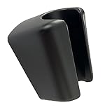 Andreas Dell Brausehalter HD4 Schwarz Matt Wandhalter Handbrausehalter Halter ABS für Handbrause Duschkop