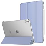 MoKo Hülle Kompatibel mit iPad Air 4. Generation 2020 iPad 10.9 Zoll 2020 Tablet, [Unterstützt 2. Gen iPencil Laden] PU Leder Tasche Transluzent Rückseite Schutzhülle Auto Schlaf/Wach, L
