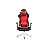 KJLY Spielstuhlführer Executive Office Chair Computer Gaming Stuhl Rotierende Schreibtischstühle Hocker Ergonomischer Stuhl, rotes L